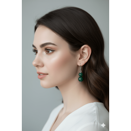 Cерьги из авантюрина